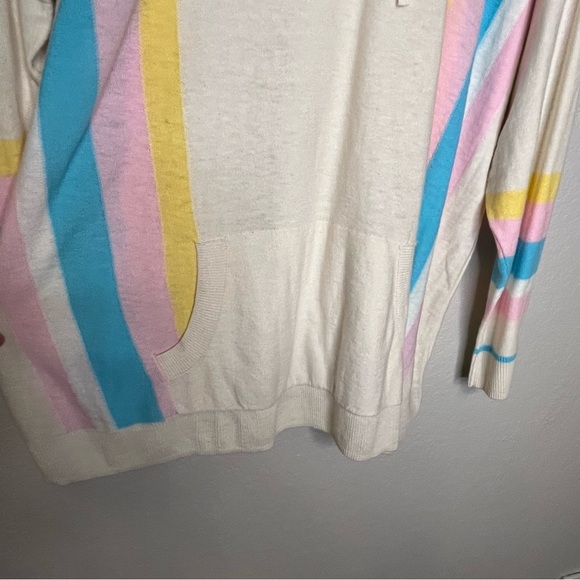 Torrid Colorful Striped Thin Hoodie Sweater Size 2X  (Torrid Size 1) - Picture 5 of 14